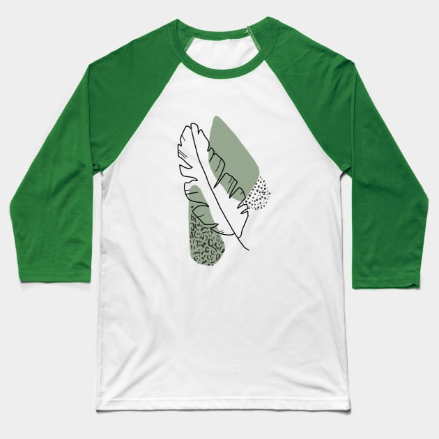 Simple Leaf Baseball T-Shirt by Jung Style